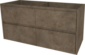 Mereo Opto, koupelnová skříňka 121 cm, Multidecor, Beton Chicago tm šedý CN993SBCS2