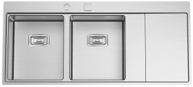 Nerezový dřez Sinks XERON 1160 DUO levý 1,2mm RDXEK11652022L