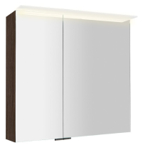 Sapho LINEX galerka s LED osvětlením, 80x70x15cm, borovice rustik LX080-0016