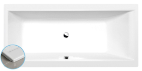Polysan CLEO SLIM obdélníková vana 160x75x48cm, bílá 93611S