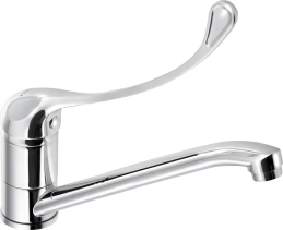 Aqualine AQUALINE 35 stojánková dřezová baterie, lékařská páka, chrom 54139