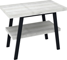 Sapho TWIGA umyvadlový stolek 80x72x50 cm, černá mat/dub starobílý VC442-80-5