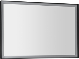 Sapho SORT zrcadlo s LED osvětlením 100x70cm, černá mat ST100