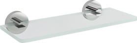 Sapho X-ROUND skleněná police 300mm, chrom/čiré sklo XR009-13