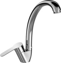 Mereo Dřezová stojánková mimoúrovňová baterie, Zuna, s ramínkem nad pákou, výška 240 mm, chrom CB20103Z
