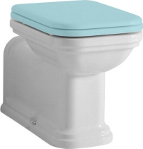 Kerasan WALDORF WC mísa stojící, 37x65cm, spodní/zadní odpad, bílá 411601