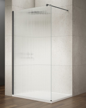 Gelco VARIO BLACK jednodílná sprchová zástěna k instalaci ke stěně, sklo nordic, 1100 mm GX1511-06