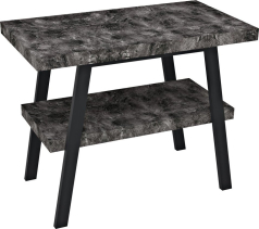 Sapho TWIGA umyvadlový stolek 100x72x50 cm, černá mat/štípaný kámen VC442-100-9