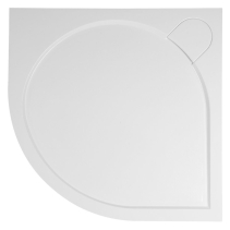 Gelco ARCA sprchová vanička z litého mramoru, čtvrtkruh 90x90cm, R550, bílá PA559