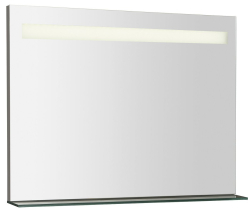 Sapho BRETO zrcadlo s LED osvětlením a policí 80x60, 8cm BT080