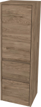 Mereo Opto koupelnová skříňka vysoká 125 cm, levé otevírání, Multidecor, Dark Rockford Hic CN995LDRH1