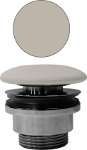 GSI GSI umyvadlová výpust 5/4“, neuzavíratelná, keramická zátka, 5-65mm, creta mat PVC08