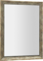 Sapho DEGAS zrcadlo v dřevěném rámu 71, 6x91, 6cm, černá/starobronz NL730