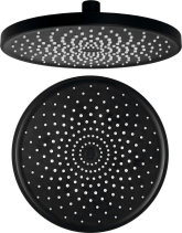 Sapho Hlavová sprcha, průměr 220mm, silikon trysky, ABS/černá mat SK852B