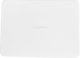 Kryt odpadu 147x106mm, logo SAPHO, litý mramor, bílá ND-55030-2