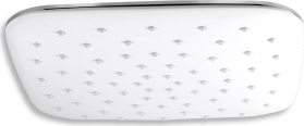 Novaservis Pevná sprcha, 250x250 mm, bílá-chrom RUP/410,1