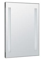 Aqualine Zrcadlo s LED osvětlením 60x80cm, kolébkový vypínač ATH6