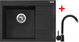 Granitový dřez Sinks RIM 650 L Granblack + Polo GR G2130