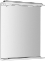 Aqualine KORIN zrcadlo s LED osvětlením a zásuvkou 60x70x12cm KO397
