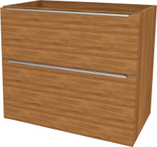 Mereo Mailo, koupelnová skříňka 61 cm, chrom madlo, Multidecor, Ořech Dijon přírodní CN590SODP1