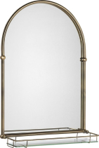 Sapho TIGA zrcadlo s policí 48x67cm, bronz HZ206