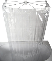 Ridder OMBRELLA skládací sprchová kabina, 100x70cm, průhledná 58200