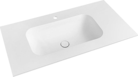 Sapho TREOS umyvadlo 76, 6x51, 3 cm, rockstone, bílá mat TS077-0101
