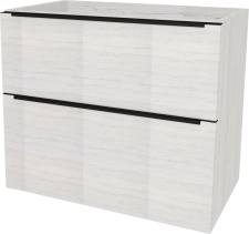 Mereo Mailo, koupelnová skříňka 81 cm, černé madlo, Multidecor, Pino Aurélio CN591SBPINO