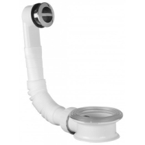 Omp Tea Umyvadlový přepad s odpadním mezikusem, mřížka ABS/chrom 247.304.0