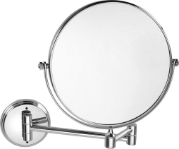 Sapho X-ROUND E kosmetické zrcátko závěsné, Ø 200mm, oboustranné, chrom XR010