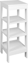 Aqualine ETIDE policový regál 36x86x36 cm, bílá mat ET086