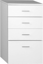 Aqualine ZOJA/KERAMIA FRESH skříňka spodní 50x78x29cm, bílá, zásuvková 50308