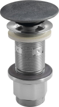 Sapho Umyvadlová výpust 5/4“, click-clack, betonová zátka, 10-80mm, stříbrná FG919