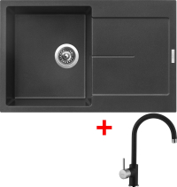 Granitový dřez Sinks ULTIMA 790 Metalblack + Vitalia GR G12074