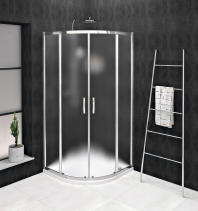 Gelco SIGMA SIMPLY čtvrtkruhová sprchová zástěna 900x900 mm, R550, sklo Brick GS6590
