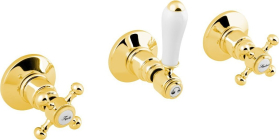 Sapho ANTEA podomítková sprchová baterie, 2 výstupy, zlato SET305-105