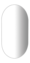 Aqualine Zrcadlo s broušenou hranou oválné 40x70cm, CU free 22503