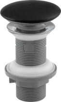 Isvea Umyvadlová výpust 5/4“, click-clack, keramická zátka, 20-70mm, černá mat 38TP0163I