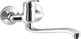 Aqualine AQUALINE 35 nástěnná baterie, rozteč 100mm, ramínko ploché zvýšené, chrom 52032