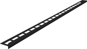 Sapho Spádová lišta, pravá, výška 10mm, délka 1000mm, černá mat SPD10B-P