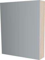 Mereo Koupelnová skříňka zrcadlová 80 cm, galerka, 2 x dvířka, Multidecor, Javor Hard šampaňský CN798G82JHS2
