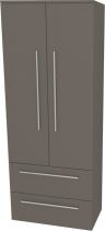 Mereo Bino, koupelnová skříňka vysoká 163 cm, dvojitá, Multidecor, Lávová šedá CN699LAS1