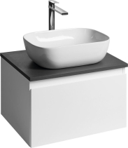 Aqualine ALTAIR skříňka s deskou 58 cm, bílá/antracit břidlice AI263-03