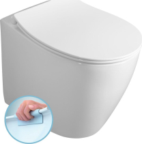 Isvea SENTIMENTI WC mísa stojící, Rimless, 36x52 cm, spodní/zadní odpad, bílá 10SM10004SV