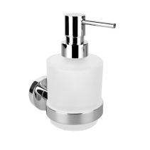 Sapho X-ROUND dávkovač mýdla 200ml, mléčné sklo, chrom XR103