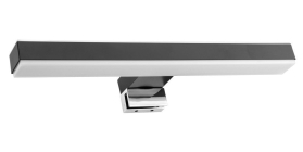 Sapho VERONICA 2 LED svítidlo, 8 W, 300x25x83 mm, IP44, černá E27423CI