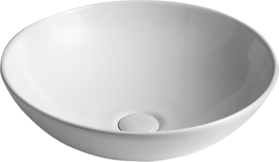 Sapho DIMP keramické umyvadlo na desku, Ø 46cm, bílá WH060