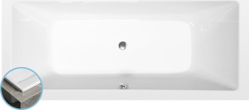 Polysan KRYSTA SLIM obdélníková vana 180x70x39cm, bílá 72906S