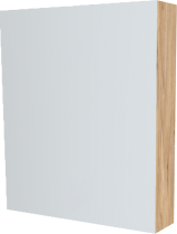 Mereo Koupelnová skříňka zrcadlová 60 cm, galerka, 1x dvířka levá, Multidecor, Jasan horský CN798G61JASH