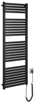 Aqualine TONDI-E elektrické otopné těleso rovné 450x1330 mm, 500 W, černá mat DE476T